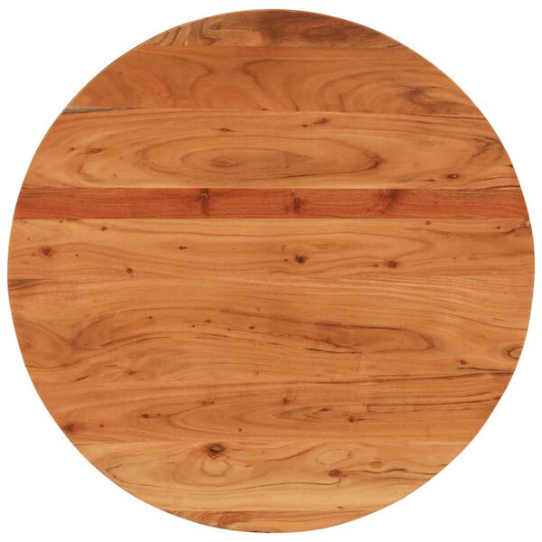 vidaXL Piano per Tavolo &Oslash;90x2,5 cm Rotondo in Legno Massello di Acacia