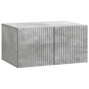 vidaXL Mobile Porta TV da Muro Grigio Cemento 59,5 x 41 x 30 cm