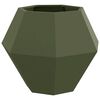 vidaXL Fioriera Verde oliva 75 x 75 x 60 cm Acciaio