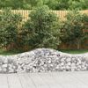 vidaXL Cesti Gabbioni ad Arco 3 pz 200x50x40/60 cm Ferro Zincato