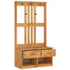 vidaXL Albero da Ingresso SANDNES 87x40x159,5 cm in Legno di Pino