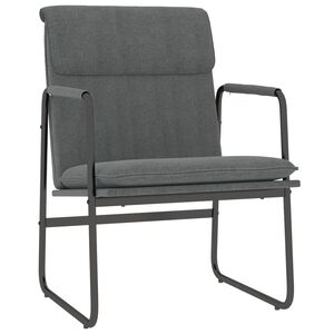 vidaXL Sedia Lounge Grigio Scuro 55x64x80 cm in Tessuto