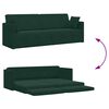 vidaXL Divano-letto da pavimento 200cm Verde Scuro Velluto