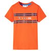 vidaXL Maglietta per Bambini Arancione Scuro 116
