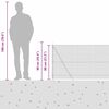 vidaXL Palo della recinzione Grigio 50 x 0,8 m (rete 16 x 16 mm)