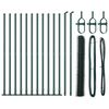 vidaXL Palo della recinzione Verde 25 x 1 m (rete 36 mm) Acciaio