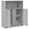 vidaXL Credenza con LED Grigio Sonoma 77x34x100cm in Legno Multistrato
