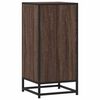 vidaXL Credenza Rovere Marrone 35,5x35x76 cm in Truciolato e Metallo