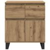 vidaXL Credenza con cassetto Rovere artigianale 60 x 35 x 70 cm