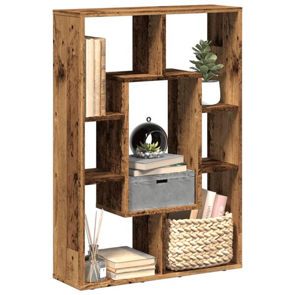 vidaXL Libreria Legno Antico 63x20x90 cm in Truciolato