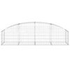 vidaXL Cesto Gabbione ad Arco 200x50x40/60 cm Ferro Zincato