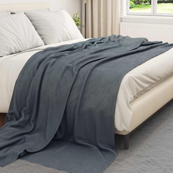 vidaXL Coperta Grigio scuro 270 x 240 cm Panno