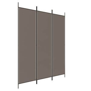 vidaXL Divisorio a 3 Pannelli Antracite 150x200 cm in Tessuto