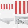 vidaXL Cornice per Tenda Manuale con LED Rosso e Bianco 4 &times; 3 m