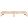 vidaXL Dormeuse Estraibile 2x(75x190) cm Legno Massello di Pino