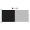 vidaXL Tenda da Sole Laterale Retrattile 140 x 300 cm Nera