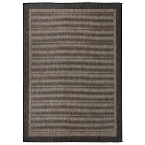 vidaXL Tappeto da Esterni a Tessitura Piatta 120x170 cm Marrone Scuro