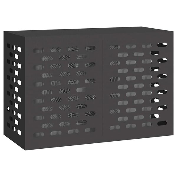 vidaXL Copertura per condizionatore d'aria Nero 90 x 40 x 60 cm