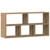 vidaXL Scaffale a Parete Rovere Artigianale 100x25x50 cm in Truciolato