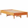 vidaXL Letto senza Materasso Marrone Cera 100x200 cm in Legno di Pino