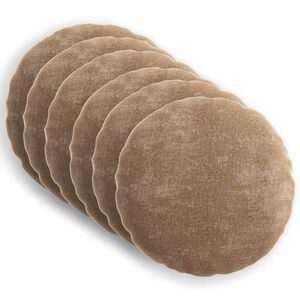 vidaXL Federa 6 pz HEERLEN Marrone &Oslash; 30 cm Tessuto Chenille