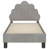vidaXL Struttura letto per bambini con testata Grigio chiaro
