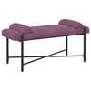 vidaXL Panchina con bottoni e cuscini Viola 110 x 40 x 46 cm Velluto
