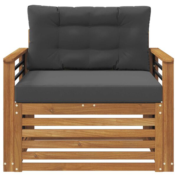 vidaXL Set di divani da esterno Legno di Acacia Massello e Poliestere