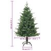 vidaXL Albero di Natale Artificiale Verde 120cm PVC e PE
