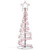 vidaXL Albero di Natale a LED con Palline 100 LED Bianco Caldo 150 cm