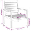 vidaXL Set da Salotto da Giardino 3 pz in Legno Massello di Acacia