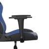vidaXL Sedia da Gaming Massaggiante Nero e Blu in Similpelle