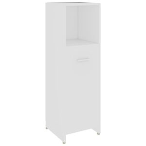 vidaXL Armadio da Bagno Bianco 30x30x95 cm in Legno Multistrato