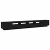 vidaXL Set mobile TV 3 pz Nero Legno ingegnerizzato
