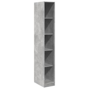 vidaXL Armadio Grigio Cemento 30x50x200 cm in Legno tecnico