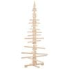 vidaXL Albero di Natale in legno per decorazioni 150 cm