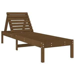 vidaXL Lettino Prendisole Ambra 199,5x60x74 cm Legno Massello di Pino