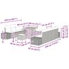 vidaXL Set Divano da Giardino con cuscino 10 pcs Beige polyrattan