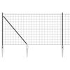 vidaXL Recinzione in rete saldata con punte 10 x 1,4 m (L x H)