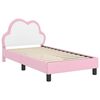 vidaXL Struttura letto bambini con testata Rosa 80 x 160 cm PU