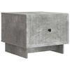 vidaXL Tavolino da salotto con cassetto Grigio Cemento 49 x 50 x 40 cm