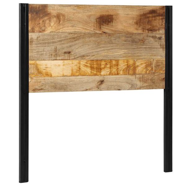 vidaXL Testiera 100 cm in Legno Massello di Mango e Ferro