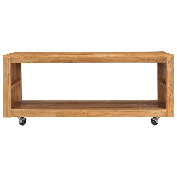 vidaXL Tavolino da Salotto 110x60x40 cm in Legno Massello di Teak