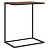 vidaXL Tavolino da Salotto Nero 55x35x66 cm in Legno Multistrato