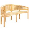 vidaXL Panchina a Forma di Banana 200 cm in Legno Massello di Teak