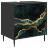 vidaXL Mobile da Bagno WIJHE Rovere Nero 60 x 40 x 61 cm