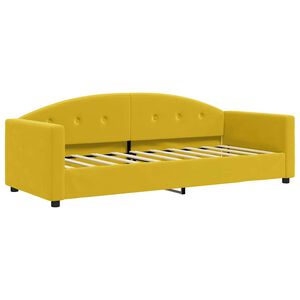 vidaXL Letto da Giorno Giallo 80x200 cm in Velluto
