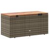 vidaXL Contenitore Giardino Grigio 110x50x54cm Polyrattan Legno Acacia