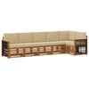vidaXL Set di divani da esterno 5 pz Naturale