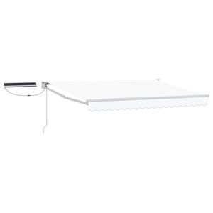vidaXL Tettuccio Elettrico Retrattile Bianco 2,5 x 2 m